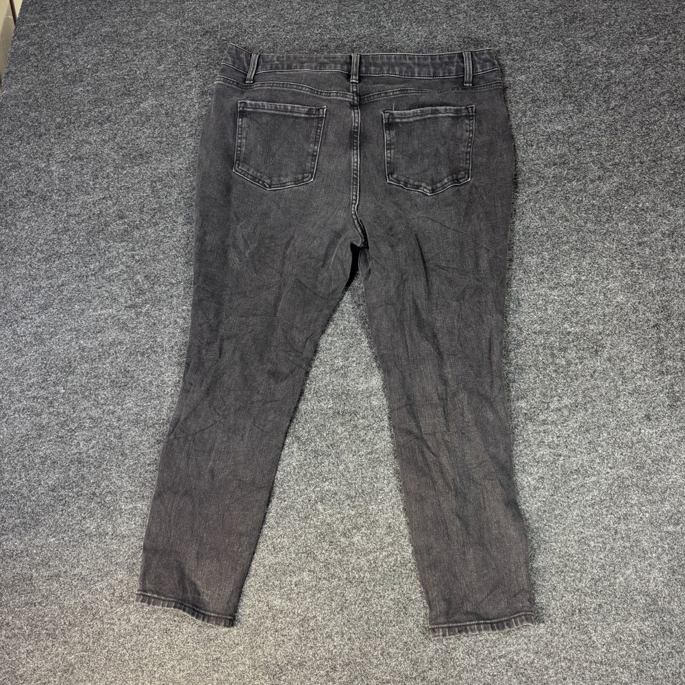 Time And Tru Skinny Jeans Womens 16 Short Gray Denim Cotton Stretch Pockets